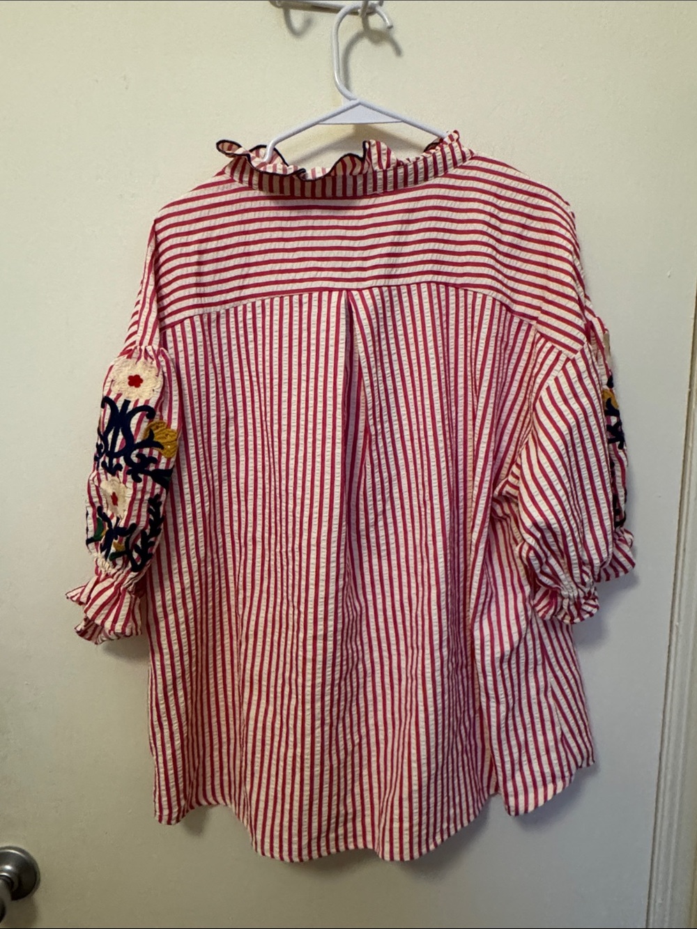 NEW Umgee PATTERN PLAY RUFFLE BLOUSE - Picture 6 of 7